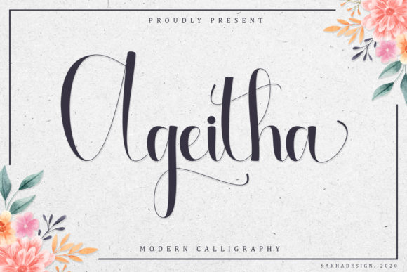 Ageitha: A Script Font for Real-World Design