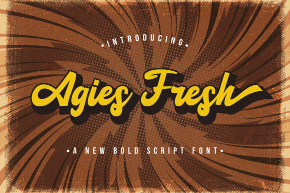 Agies Fresh: A Bold Script Font for Business