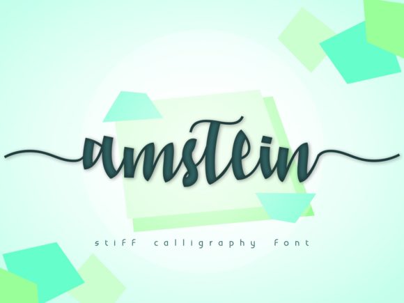 Amstein: A Flowing Handwritten Font