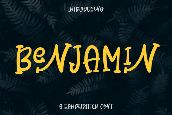 Benjamin Font: Handwritten Charm for Craft Projects