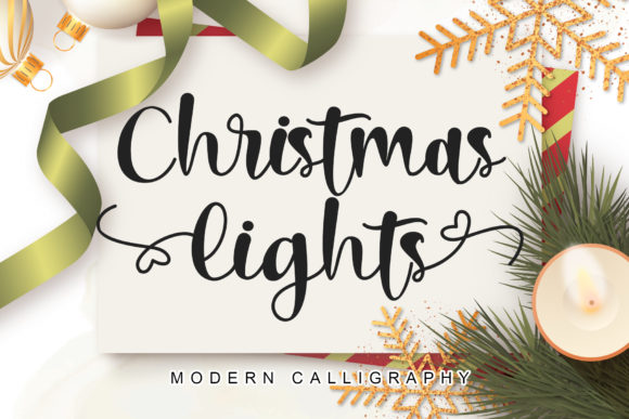 Christmas Lights Font Review