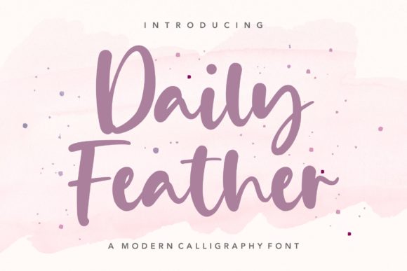 Daily Feather: A Handwritten Font for Calm Design