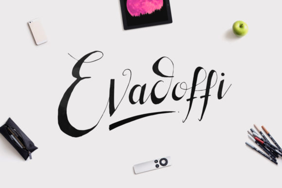 Evadoffi: A Handwritten Font for Polished Branding