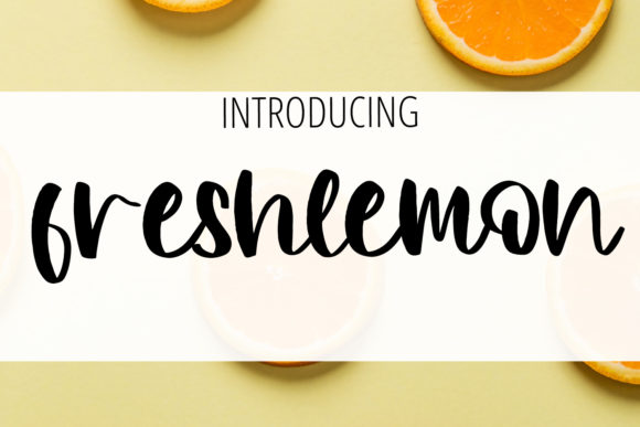Freshlemon Font: Elegant Script for Makers