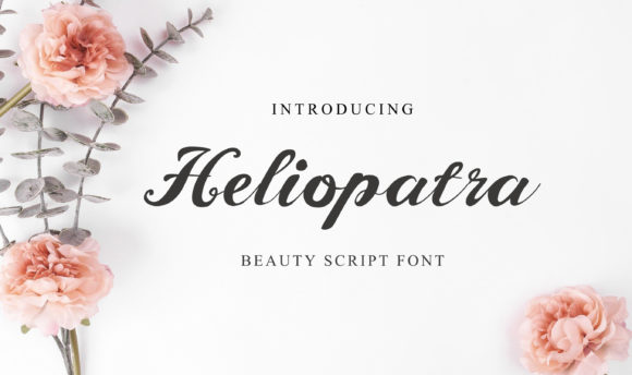 Heliopatra: A Elegant Handwritten Font