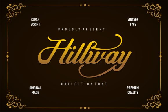 Hillway: A Vintage Script Font