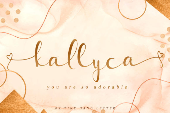 Kallyca: A Delicate Handwritten Font