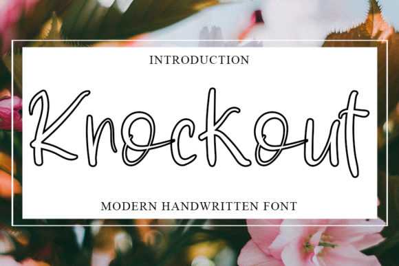Knockout: A Bold Script for Designers