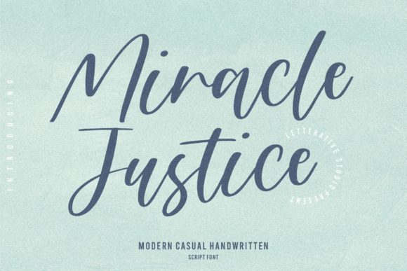 Miracle Justice: A Classy Handwritten Font