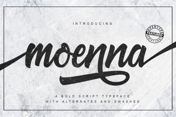 Moenna: Elegant Script for Craft Creators