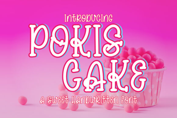 Pokis Cake: A Script Font for Creative Projects