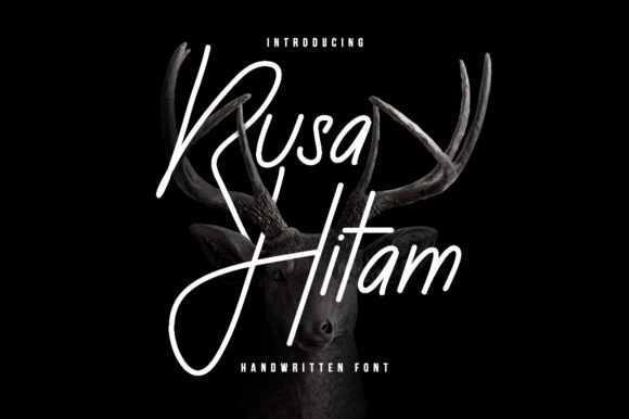 Rusa Hitam: A Handwritten Font for Elegant Design