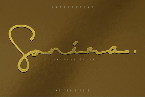 Sonira: A Luxurious Handwritten Font